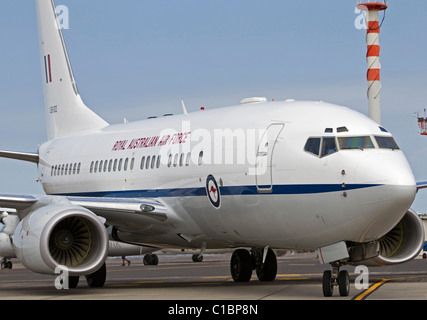 Royal Australian Air Force avion VIP - 34 - l'escadron 737 de Boeing BBJ A36-002, Auckland, Nouvelle-Zélande Banque D'Images