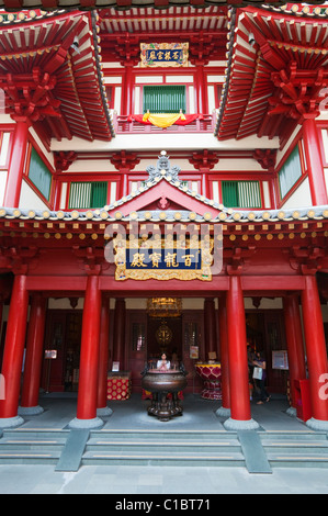 Architecture de l'Buddha Tooth Relic Temple and Museum, Chinatown, Singapour Banque D'Images