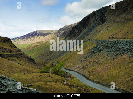 Honister Pass, le Lake District, Cumbria, England, UK - Regard sur la lande Banque D'Images