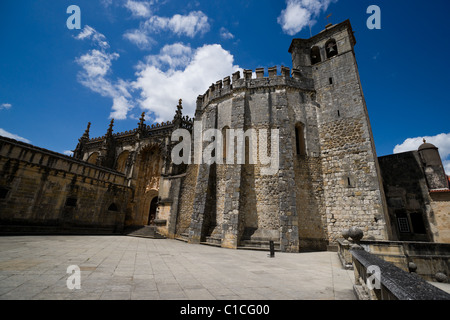 L'église ronde du Couvent du Christ à Tomar (Portugal), reconnu comme site du patrimoine mondial de l'UNESCO Banque D'Images