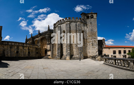 L'église ronde du Couvent du Christ à Tomar (Portugal), reconnu comme site du patrimoine mondial de l'UNESCO Banque D'Images