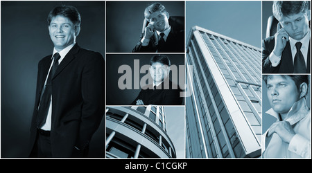 Conceptual image-réseau de l'entreprise photos. Llife businessman Banque D'Images