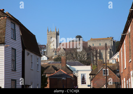 Église St Leonard's Hythe Kent Banque D'Images