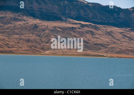 Vélo14,16,20, Sylvan Pass,Buffalo Bill State Park, forêt nationale de Shoshone & River,Cody Stampede Rodeo,,,Stade, Wyoming, USA Banque D'Images