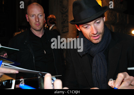 Hugh Jackman arrivant à l'hôtel de Rome pour la première de son nouveau film 'X-Men Origins : Wolverine' le jour suivant, Berlin Banque D'Images