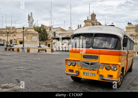 - Bus maltais Siggiewi, Malte Banque D'Images