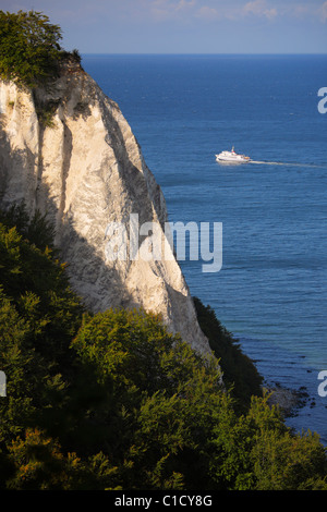 Königsstuhl chalkstone sur l'île Rügen en Allemagne Banque D'Images