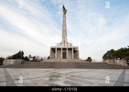 - Slavin monument mémorial et cimetière pour les soldats de l'armée soviétique à Bratislava, Slovaquie Banque D'Images