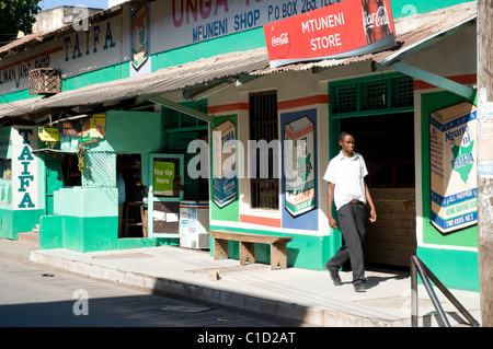 Scène de rue, Malindi Kenya Banque D'Images