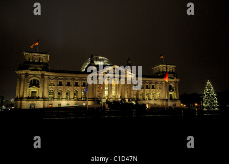 Berlin Reichstag Weihnachten - Berlin Reichstag 01 Noël Banque D'Images