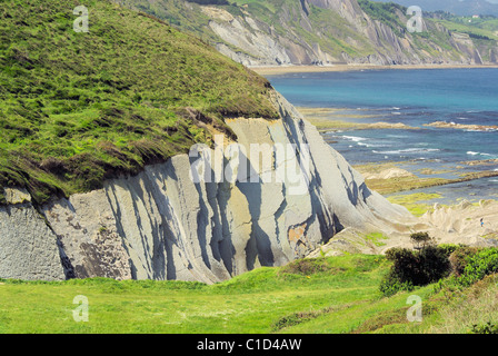 Costa Vasca bei Zumaia - Costa Vasca près de Zumaia 24 Banque D'Images