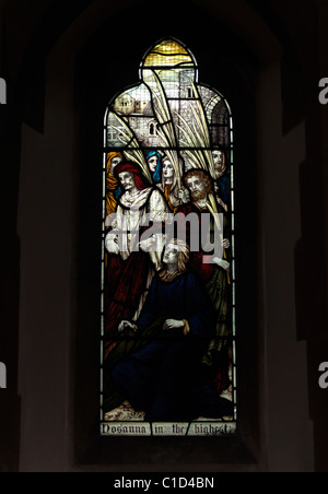 Surrey Epsom Angleterre Christchurch Vitrail ! Banque D'Images