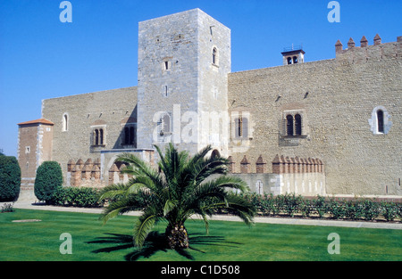 PALAIS DES ROIS DE MAJORQUE, Perpignan, LANGUEDOC-ROUSSILLON, FRANCE Banque D'Images