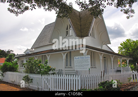 L'Ancienne Douane 1870 historique dans le secteur riverain, Russell, Bay of Islands, Northland, North Island, New Zealand Banque D'Images