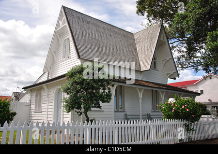 L'Ancienne Douane 1870 historique dans le secteur riverain, Russell, Bay of Islands, Northland, North Island, New Zealand Banque D'Images