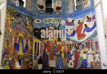 Haïti, Port au Prince, à l'intérieur de la cathédrale de la Sainte Trinité Banque D'Images