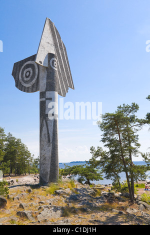 La plus grande sculpture de Picasso est situé à l'extérieur de la ville de Cavan en plaque, la Suède. Banque D'Images