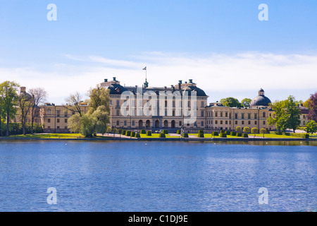 Château de Drottningholm, en Suède, la maison de la famille royale. Banque D'Images