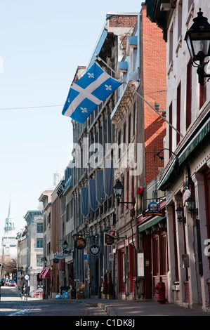 Saint Paul est la plus vieille rue de Montréal. (Québec, Canada) Banque D'Images