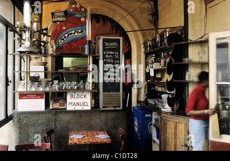 France, Paris, quartier Ménilmontant, restaurant de la Fleche d'Or cabaret, fomerly une station de train sur la petite ceinture Banque D'Images