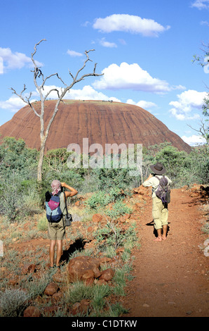 L'Australie, Territoire du Nord, les Olgas ou Katja Tjuta montagnes sacrées autochtones Banque D'Images