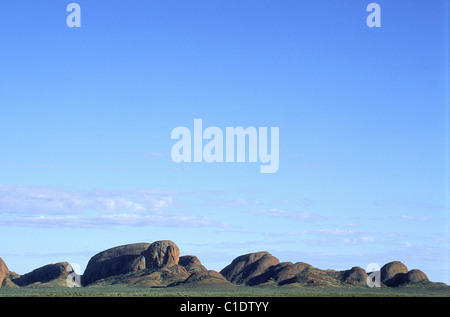 L'Australie, Territoire du Nord, les Olgas ou Katja Tjuta montagnes sacrées autochtones Banque D'Images