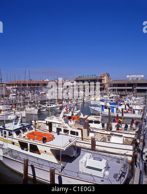 Yacht marina à Fisherman's Wharf, San Francisco, Californie, États-Unis d'Amérique Banque D'Images
