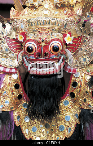 L'INDONÉSIE, Bali, chef traditionnel de Barong Banque D'Images
