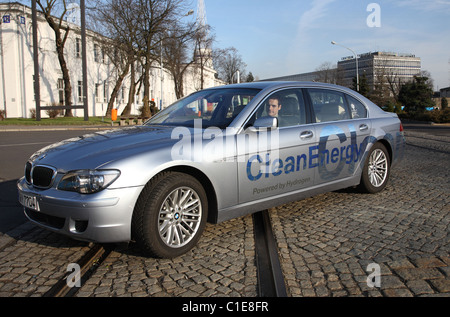 L'hydrogène BMW Hydrogen 7, Poznan, Pologne Banque D'Images