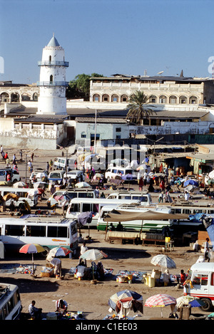 Djibouti, Djibouti-ville, mosquée Hamoudi Banque D'Images