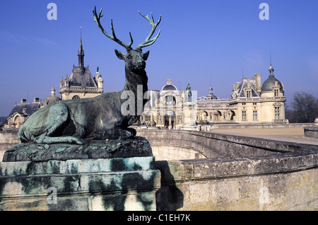 France, Oise, Chantilly, château Banque D'Images