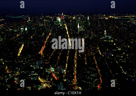 United States, New York, Manhattan, entre la rivière Hudson et East de Manhattan Banque D'Images