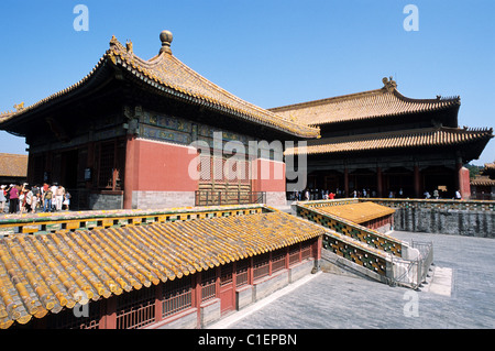 La Chine, Pékin, Cité Interdite, classée au Patrimoine Mondial de l'UNESCO Banque D'Images