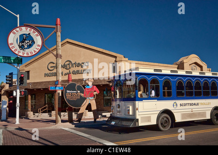 Le transporteur en vieille ville de Scottsdale, Arizona, USA Banque D'Images