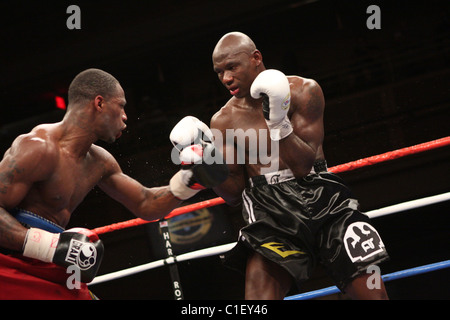 Chad Dawson conserve sa lumière heavyweigh IBF/IBO titre vaincre le Magic Man Antonio Tarver dans une décision unanime Las Banque D'Images