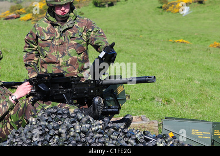 La mitrailleuse de Grenade (GMG) est un calibre 40 mm 53 lance-grenades automatique conçu par Heckler & Koch pour fournir l'appui feu Banque D'Images