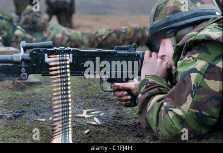 Les soldats de l'armée territoriale de la formation Banque D'Images