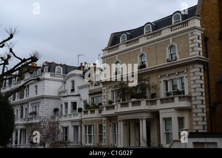 Élégantes Maisons de Notting Hill, Londres, Royaume-Uni ARTIFEX LUCIS Banque D'Images