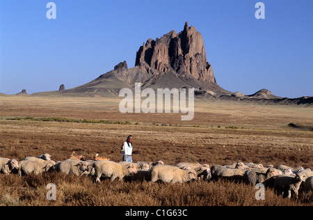 États-unis, New Mexico, Navajo Nation, Shiprock Banque D'Images