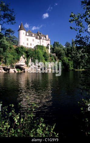 France, Lot, Château de la TREYNE est un relais & Chateau hôtel de luxe le long de la rivière Lot, à proximité du village de Lacave Banque D'Images