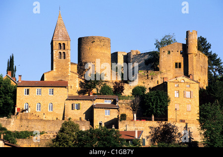 France, Rhône, Beaujolais, Les Pierres Dorées, village de Chatillon d'Azergues Banque D'Images