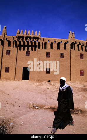 Mali, Djenné (UNESCO World Heritage), l'école coranique dans la vieille ville Banque D'Images