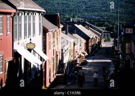 La Norvège, Røros ville, une ancienne ville minière (cuivre) inscrite au Patrimoine Mondial de l'UNESCO Banque D'Images