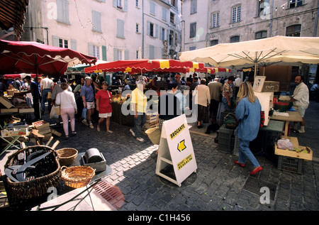 France, Alpes de Haute Provence, marché de Forcalquier Banque D'Images