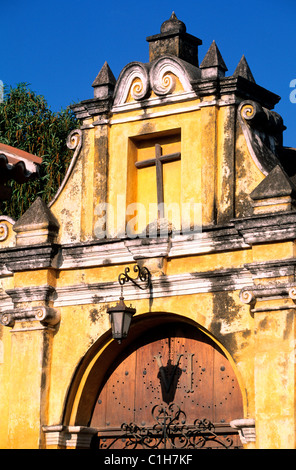 La Cordillère Centrale Guatemala Antigua Ministère Sacatepequez inscrite au Patrimoine Mondial de l'UNESCO Nuestra Senora de la Concepcion Banque D'Images