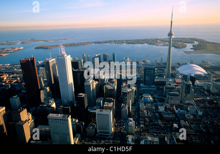 Le Canada, l'Ontario, Toronto (vue aérienne) Banque D'Images