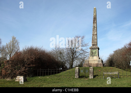 Monument dédié à John Henry Thomson Lieutenant 17e Lanciers Banque D'Images