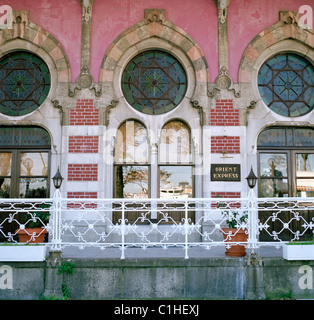 La gare de Sirkeci - le terminus de l'Orient Express à Sirkeci à Istanbul en Turquie. Banque D'Images