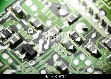 Gros plan du circuit board Banque D'Images