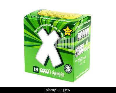 Oxo cubes de légumes Banque D'Images